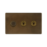 3G Toggle Switch w/ 1 Dimmer