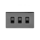 3G Switch 10A w/ Black Insert