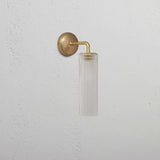 Claremont Small Wall Light Fluted Glass