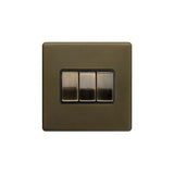 3G Switch 10A w/ Black Insert