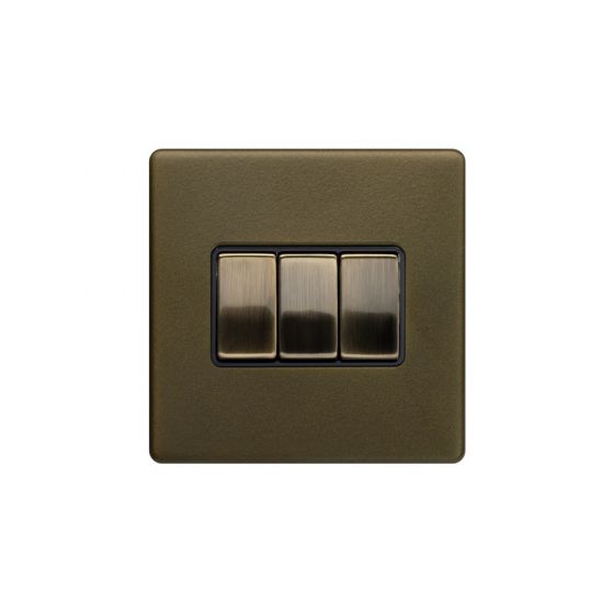 3G Switch 10A w/ Black Insert