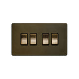 4G Switch 10A w/ Black Insert