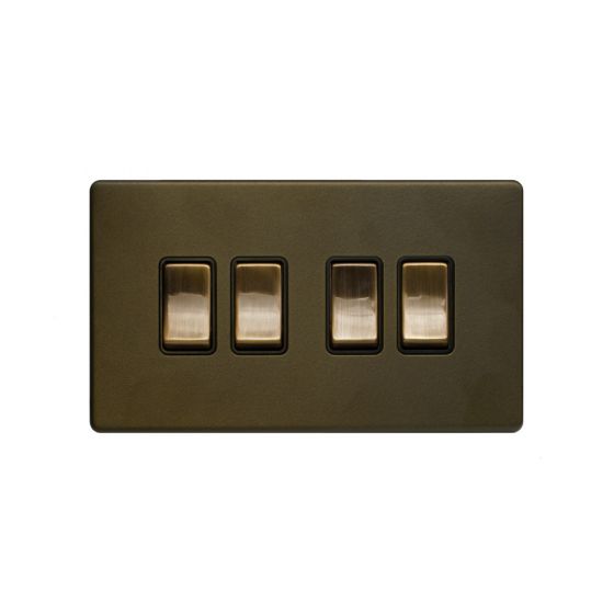 4G Switch 10A w/ Black Insert
