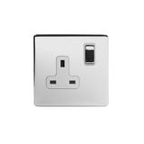 1G Socket w/ White Insert