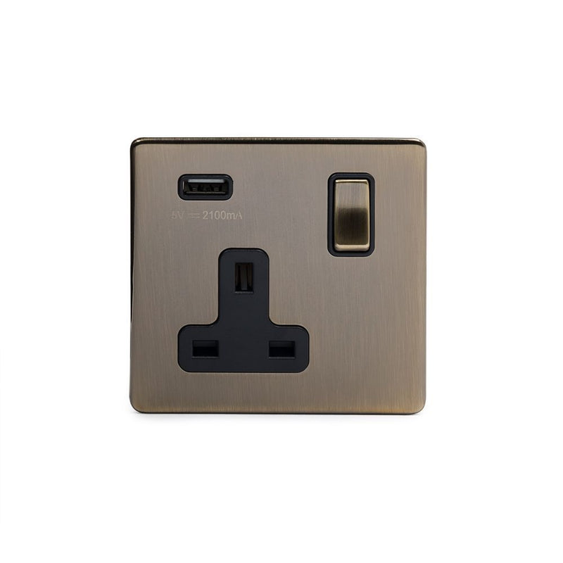 1G USB Socket w/ Black Insert