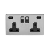 2G USB Socket w/ Black Insert