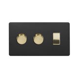 3G Light Switch w/ 2 Dimmers