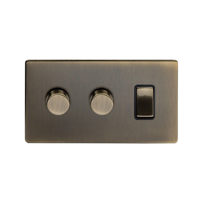 3G Light Switch w/ 2 Dimmers