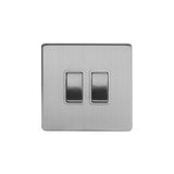 2G Retractive Rocker Switch / White Insert