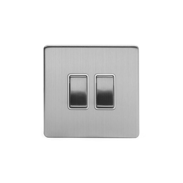 2G Retractive Rocker Switch / White Insert