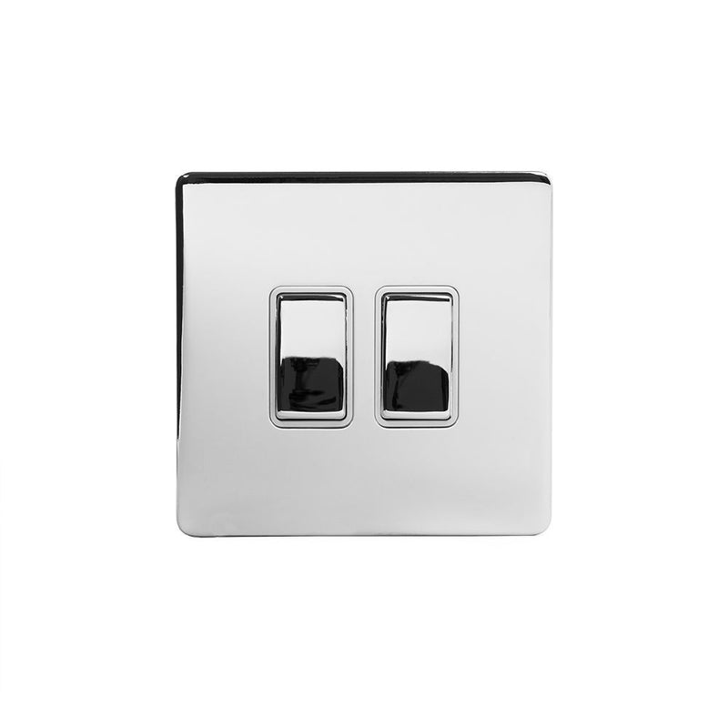 2G Retractive Rocker Switch / White Insert