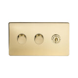 3G Toggle Switch w/ 2 Dimmers