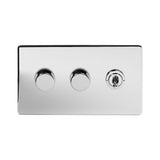 3G Toggle Switch w/ 2 Dimmers