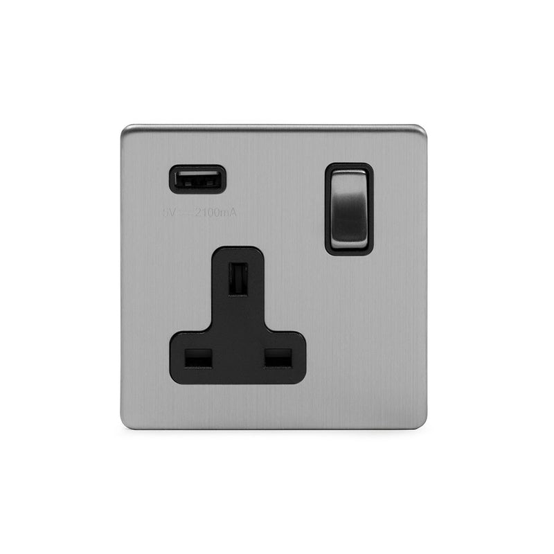 1G USB Socket w/ Black Insert