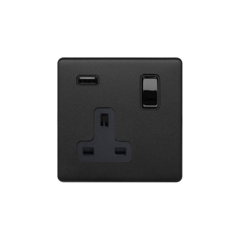 1G USB Socket w/ Black Insert