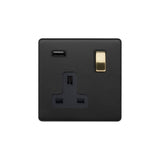 1G USB Socket w/ Black Insert