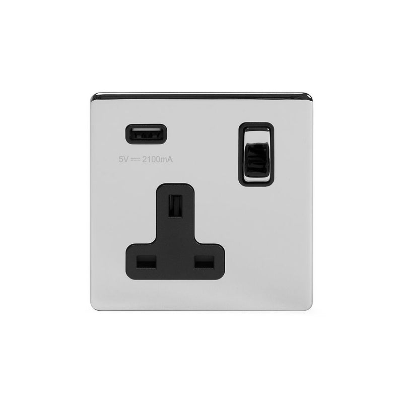 1G USB Socket w/ Black Insert