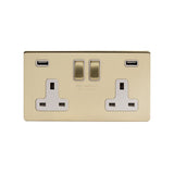 2G USB Socket w/ White Insert