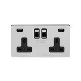 2G USB Socket w/ Black Insert