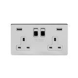 2G USB Socket w/ White Insert