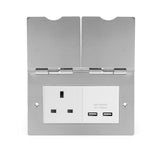 2G Floor Outlet 13A Socket w/ USB Charger